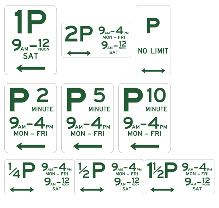 P1 AND P2 LEARNERS LICENCE  PARKING  SIGN